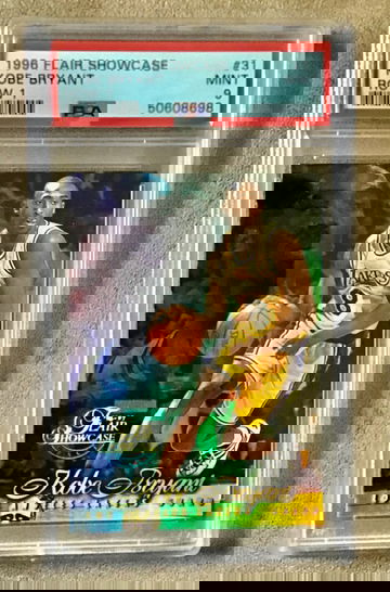 1996 Kobe Bryant Flair Showcase Row 1 Rookie RC card 