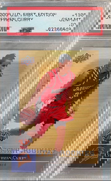 2009 UD FIRST EDITION STEPHEN CURRY PSA 10 GEM MINT