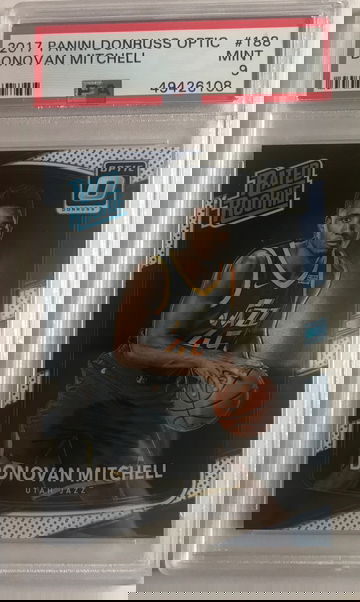 2017 Panini Donruss Optic Donovan Mitchell PSA 9 Mint