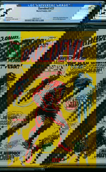 DAREDEVIL #27, CGC 5.5 FN-