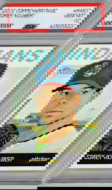 2013 TOPPS HERITAGE COREY KLUBER PSA 10