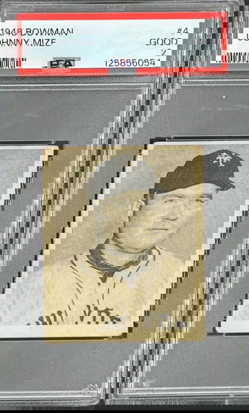 1948 Bowman baseball # 4 Johnny Mize PSA 2