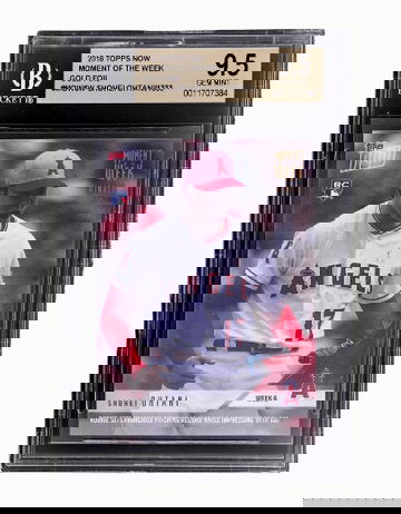 2018 Topps NOW Shohei Ohtani Gold Foil BGS 9.5