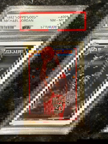 1992 Topps Gold #205 Michael Jordan PSA 8