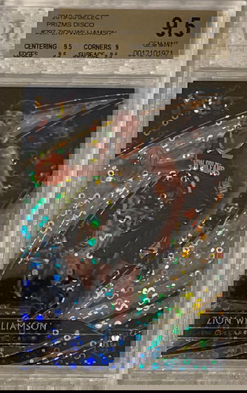 2019 Select Zion Williamson Courtside Disco Prizm BGS 9.5! 