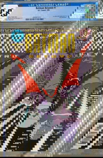 Batman Beyond #1 (1999) CGC 9.8 -- White pages; 1st Terry McGinnis in comics; Bruce Timm