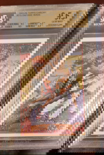 2003-2004 Dwyane Wade Topps Chrome True Gem BGS 9.5