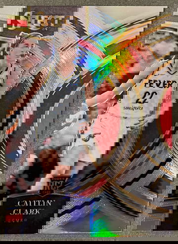 Caitlin Clark 2024 Panini Select WNBA Silver Prizm SP Premier Level Rookie RC