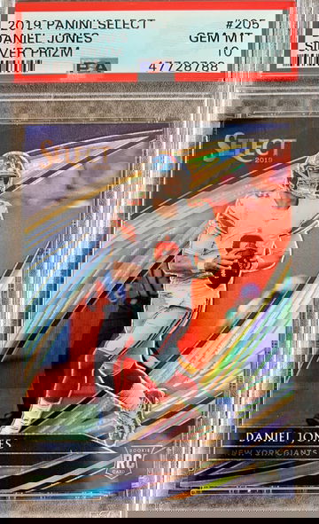 2019 Select Daniel Jone Field Level Silver Rc PSA 10