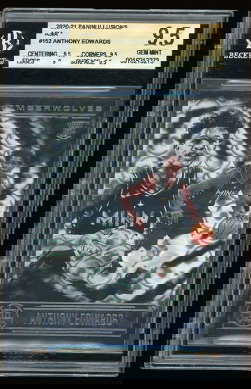 2020-21 Panini Illusions Asia Swirl Anthony Edwards RC BGS 9.5