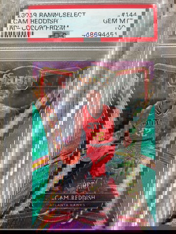 2019 Select #144 Cam Reddish Premier Level Tri Color ROOKIE - HOT Hawks RC PSA GEM MT 10