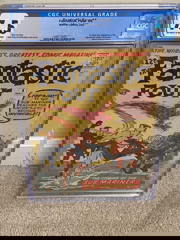 Fantastic Four #4.  CGC 7.5!!  1st Silver Age Sub Mariner!