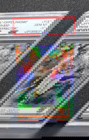 2019 Topps Chrome Jeff McNeil RC Prism Refractor #152 PSA 10