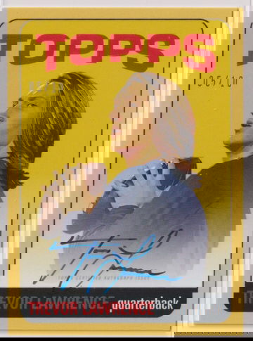 2021 topps x trevor lawrence auto Yellow 05/10