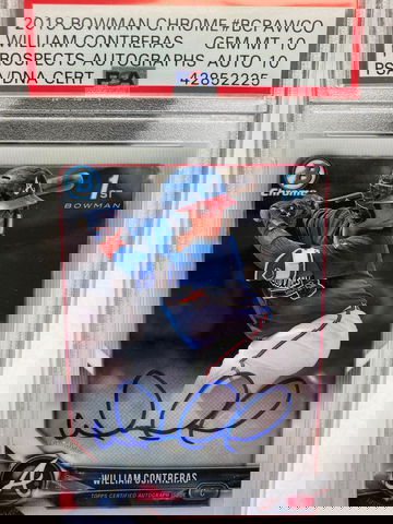 2018 Bowman Chrome William Contreras Gem Mint PSA 10/10