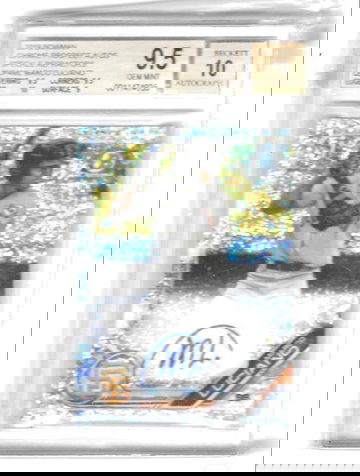 2019 bowman chrome Marco luciano auto autograph speckle /299