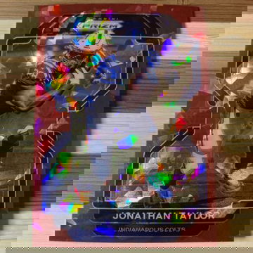 🔥2021 Panini Prizm Jonathan Taylor #25 Red Cracked Ice Prizm Indianapolis Colts