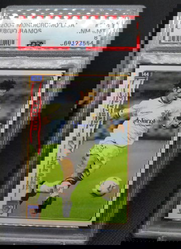 2004 Mundicromo Las Fichas de la Liga Sergio Ramos #144 PSA 8