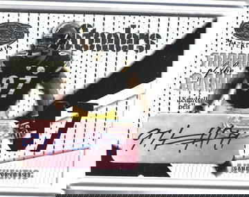 KENDRELL BELL 2004 LEAF CERTIFIED FABRIC OF THE GAME AUTOGRAPH #25/97 STEELERS!