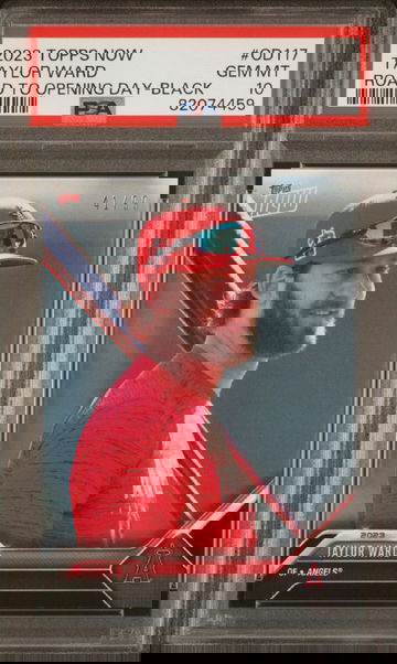 2023 Topps Now Taylor Ward Road to Opening Day #OD-117 Black /99 PSA 10