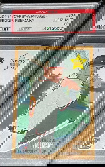 PSA 10 2011 Topps Heritage Freddie Freeman #76 RC