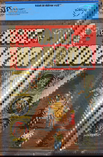 Vault of Horror #33 (1953) CBCS 3.0 -- Johnny Craig child coffin cover