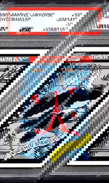 1990 Marvel Universe NIGHTCRAWLER #38 🔥 Super Heroes Card 🔥 PSA 10 - GEM MINT