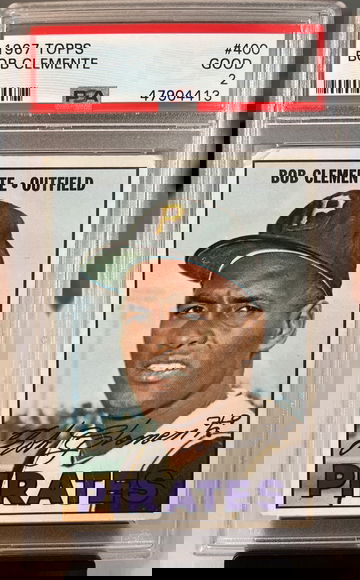 1967 Topps Bob Roberto Clemente PSA 2 #400