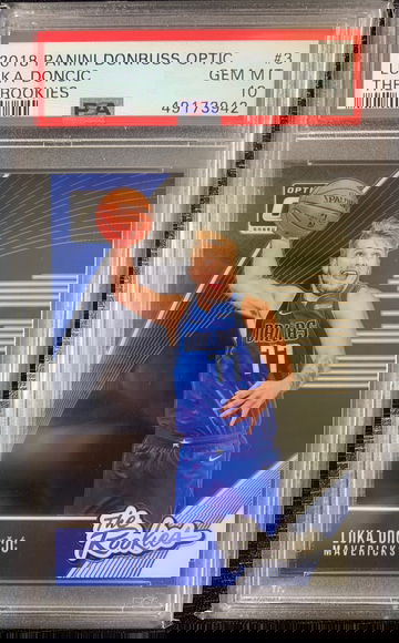 2018 Luka Doncic The Rookies Optic PSA 10