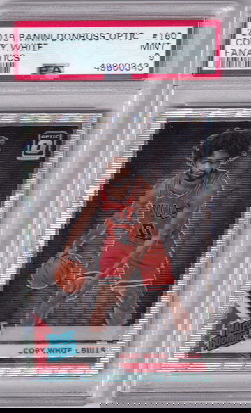 2019 Donruss Optic Fanatics Coby White #180 PSA 9