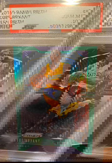 2019–20 Panini Prizm Kobe Bryant 8 Green Prizm PSA 10