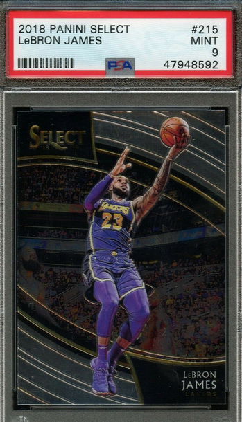2018 Select Courtside #215 LeBron James PSA 9 Mint