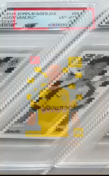 2018 Topps Bundesliga Jadon Sancho Sticker PSA 6
