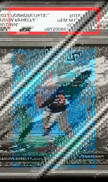 2021 Optic Saquon Barkley Downtown - PSA 10