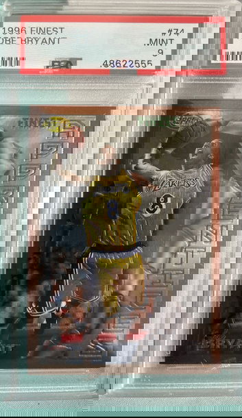 Kobe Bryant 1996 Topps Finest PSA 9 