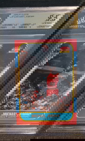 1986 FLEER MICHAEL JORDAN #57 BGS 9.5 GEM MINT ROOKIE HOF GOAT