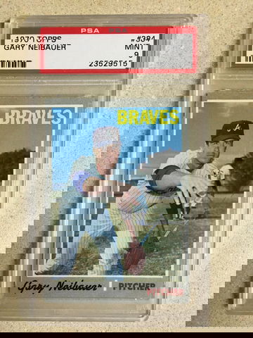 1970 Topps #384 Gary Niebauer PSA 9 MINT BRAVES 