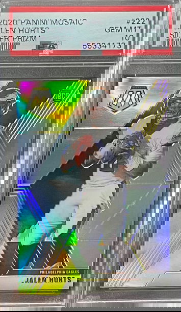 2020 Panini Mosaic Silver Rookie #222 Jalen Hurts PSA 10 GEM MINT