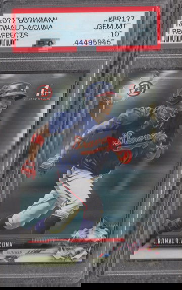 2017 Bowman Prospects Ronald Acuna PSA 10