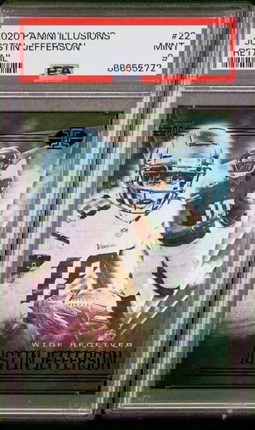 2020 Justin Jefferson Illusions Retail 22 Rookie RC PSA 9