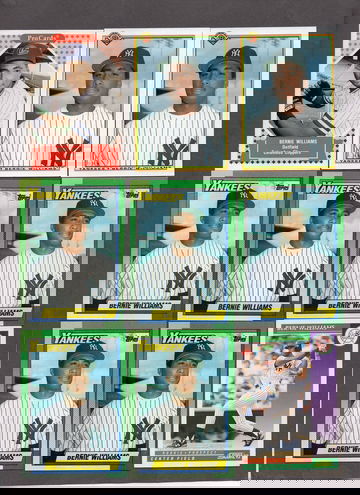 Bernie Williams Rookie RC Lot (22) Nice Variety Yankees