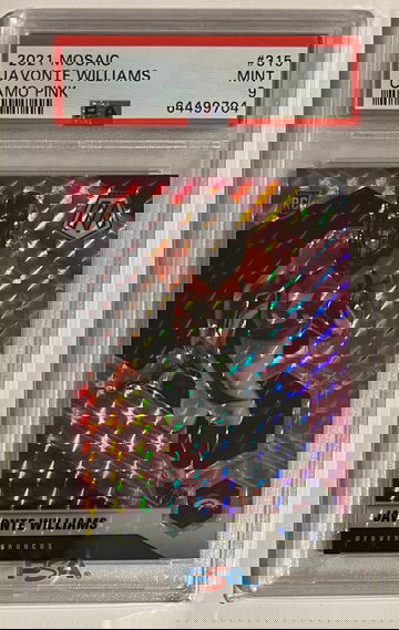 2021 Mosaic Javonte Williams Broncos Rookie Camo Pink PSA 9
