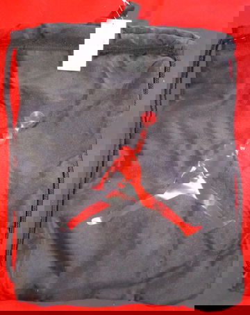 $20 New with Tag Black Nike Michael Air Jordan Double Sided Red Jumpman Logo Drawstring Backpack