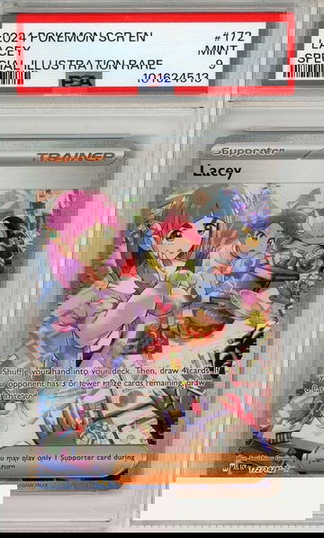 2024 POKEMON SCR EN-STELLAR CROWN LACEY #172 SIR PSA 9 MINT