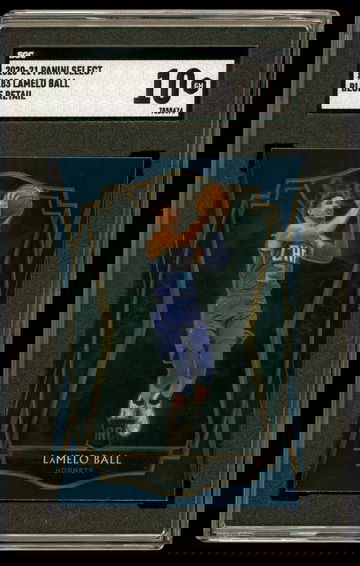 2020-21 Panini Select LaMelo Ball Premier Level Blue Retail #183 RC SGC 10