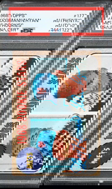 1968 JERRY KOOSMAN / NOLAN RYAN TOPPS METS ROOKIES Autograph PSA Authentic