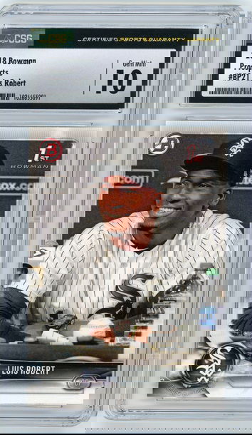 LUIS ROBERT 2018 Bowman 1st Rc #BP21 CSG 10 Gem Mint