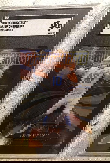 2020 Panini Select T24 Justin Herbert Turbocharged Mint