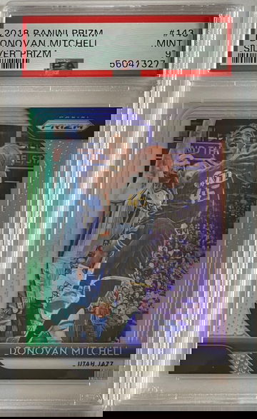 2018 Panini Prizm Silver Donovan Mitchell PSA 9