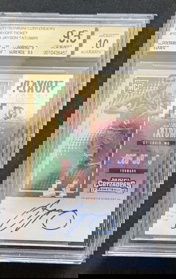 Tatum Playoff Ticket Auto